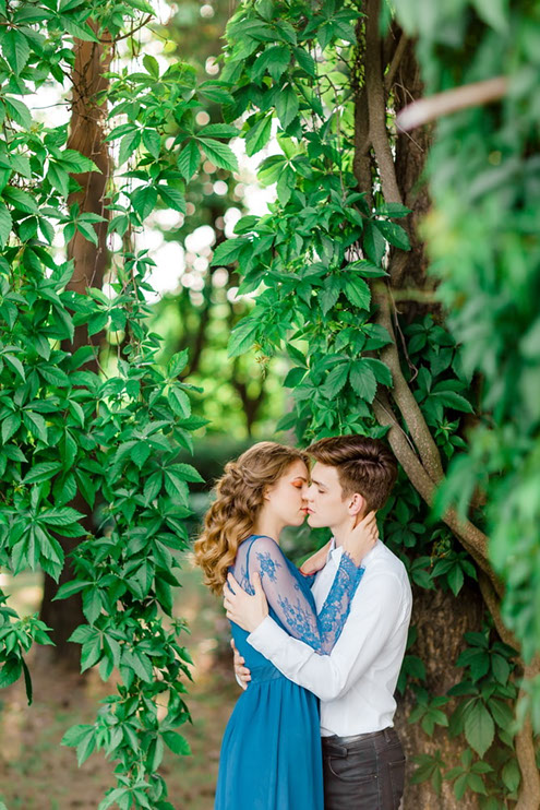 фотосессия Love Story в ботаническом саду Минск