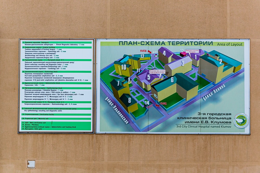 План-схема территории больницы 3.