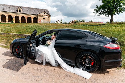 Аренда Porsche Panamera на свадьбу.