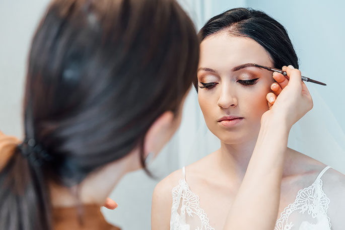 Свадебный макияж для невесты в Минске.