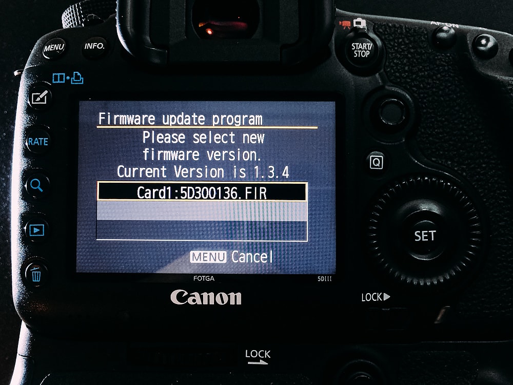 Новая, свежая прошивка 1.3.6 для Canon 5D Mark 3.