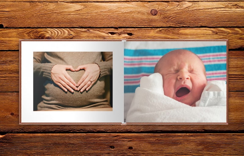 Фотокнига беременности и рождения ребенка (бэбибук)